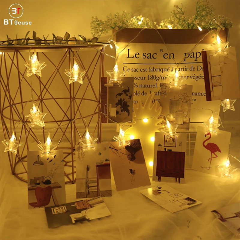BTgeuse 2M 3M 4M LED Photo Card Clip Star Fairy String Lights Battery Powered for Christmas Anniversary and Valentine's Day BTgeuse 2M 3M 4M LED Photo Card Clip Star Fairy String Lights Battery Powered for Christmas Anniversary and Valentine's Day