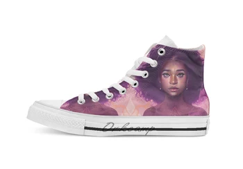 

Facets High Top Canvas Shoes Flat Casual Custom Unisex Sneaker Drop Shipping