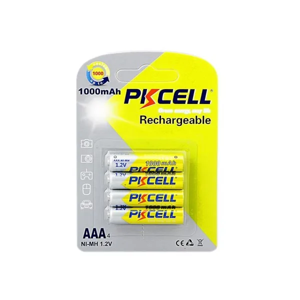 

4pc AAA Battery 1.2V 1000mAh Ni-MH 3A 1.2 Volt AAA Rechargeable Battery Batteries Bateria Baterias