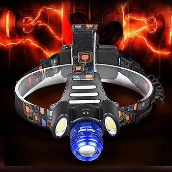 

MUQGEW Super Bright 15000Lm 3x XML T6 Rechargeable Headlamp HeadLight Torch USB Lamp+18650+Charger 2017 Newest