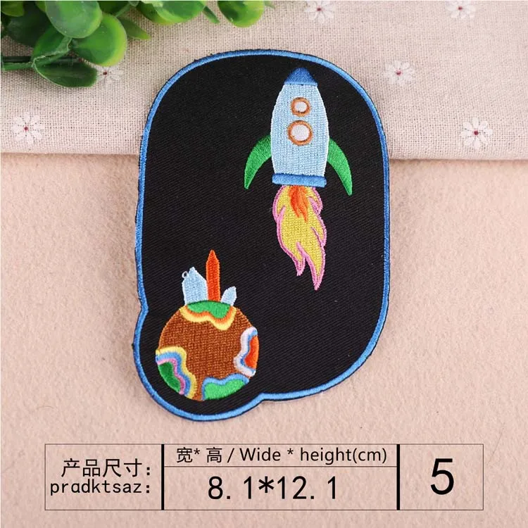 

artoon cowboy Queen Pants Knee repair Ding paste Children's wool clothing Elbow embroidery Back Sticker