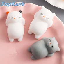 TopRank 27 Style Choice Wipes Antistress Boot Ball Sticky Eliminate Stress Squeeze Decompression Squishy Soft Cute Cat Toys
