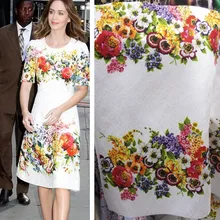 Ширина 145 см Высококачественная жаккардовая парча плюшевая ткань для платья tissus au metre tela дешевые китайские tecidos para roupa shabby chic