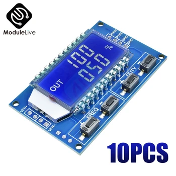 

10PCS Signal Generator PWM Pulse Frequency Duty Cycle Adjustable Module LCD Display 1Hz-150Khz 3.3V-30V Board Module