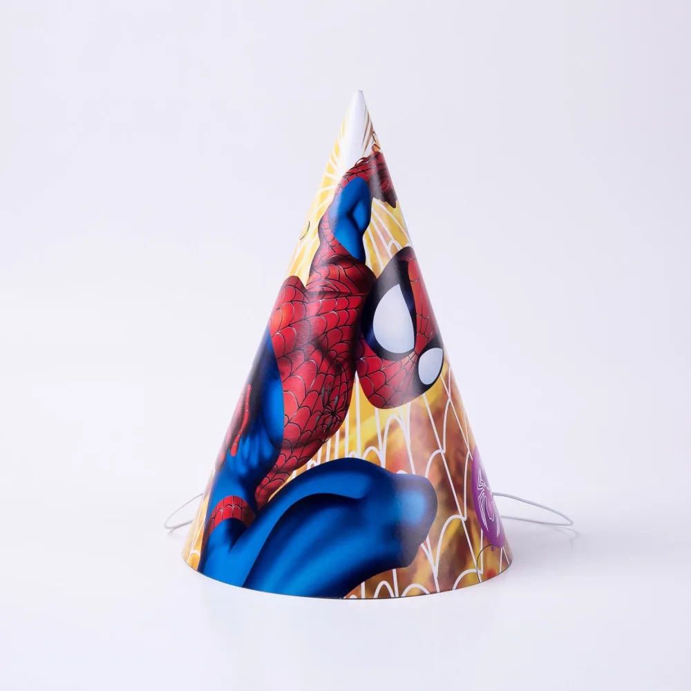 

6pcs/lot Spiderman Hats Noise Maker Party Decoration Happy Birthday kids Boy Easter Wedding Decor Party Supplies