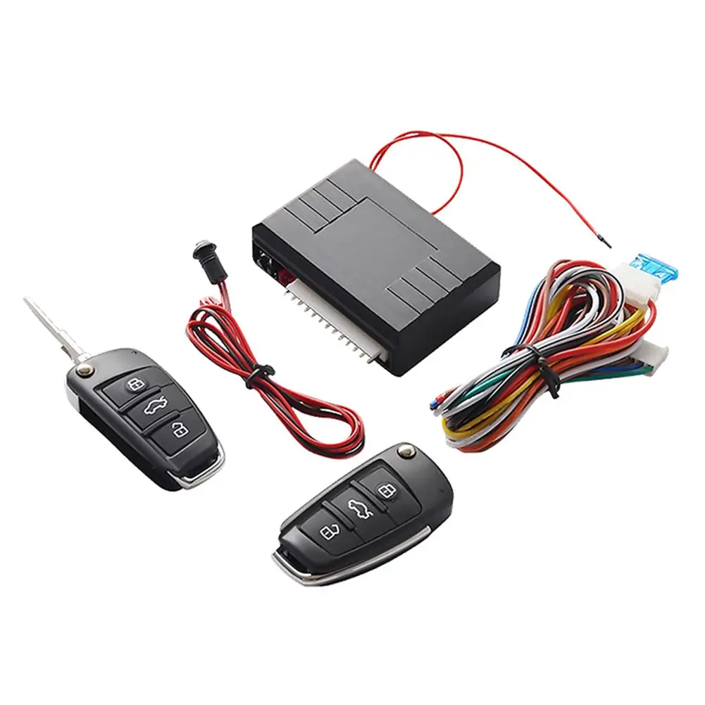 

Universal Car Auto Keyless Entry System Button Start Stop LED Keychain Central Kit Door Lock with Remote Control