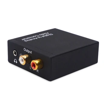 

HOT-Digital to Analog Converter DAC Digital SPDIF Toslink to Analog Stereo Audio L/R Converter Adapter for PS3 XBox HD DVD PS4