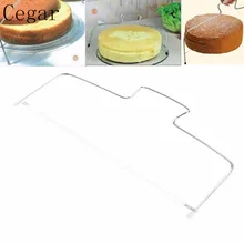 Нож для нарезки торта Резак Регулируемый проволочный нож для нарезки торта из нержавеющей стали нивелировщик декоративный трафарет приспособление для украшения проволоки