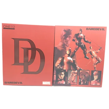 

6inch 15cm Mezco Marvel Super Hero Daredevil One:12 PVC Action Figure Toy Doll Gift