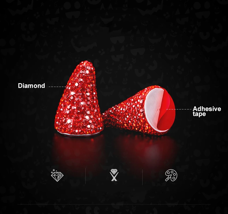 Автомобильная оплетка рулевого колеса демона Рог орнамент Diamond Стикеры для Mini Cooper S один d JCW F54 F55 F56 F60 R55 R60 аксессуары