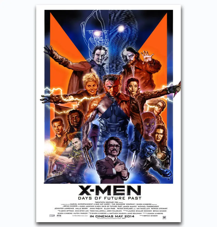 

Hot New X-Men Days Of Future Wolverine Logan-Silk Art Poster Wall Sticker Decoration Gift