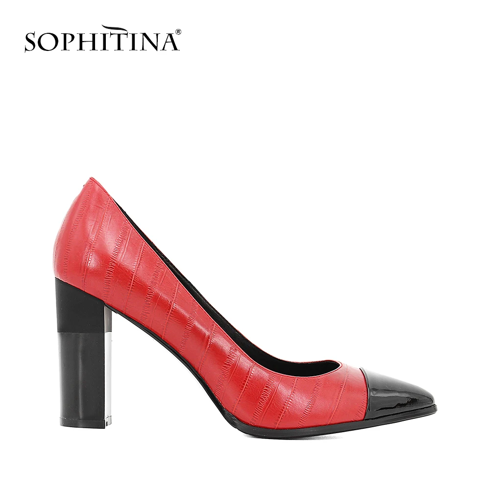 Женские туфли лодочки SOPHITINA элегантные пикантные из натуральной кожи