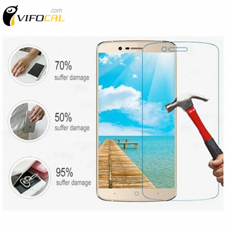 Elephone P8000 Tempered Glass 100% Original High Quality Screen Protector Film For Elephone P8000 Cell Phone - Free Shipping