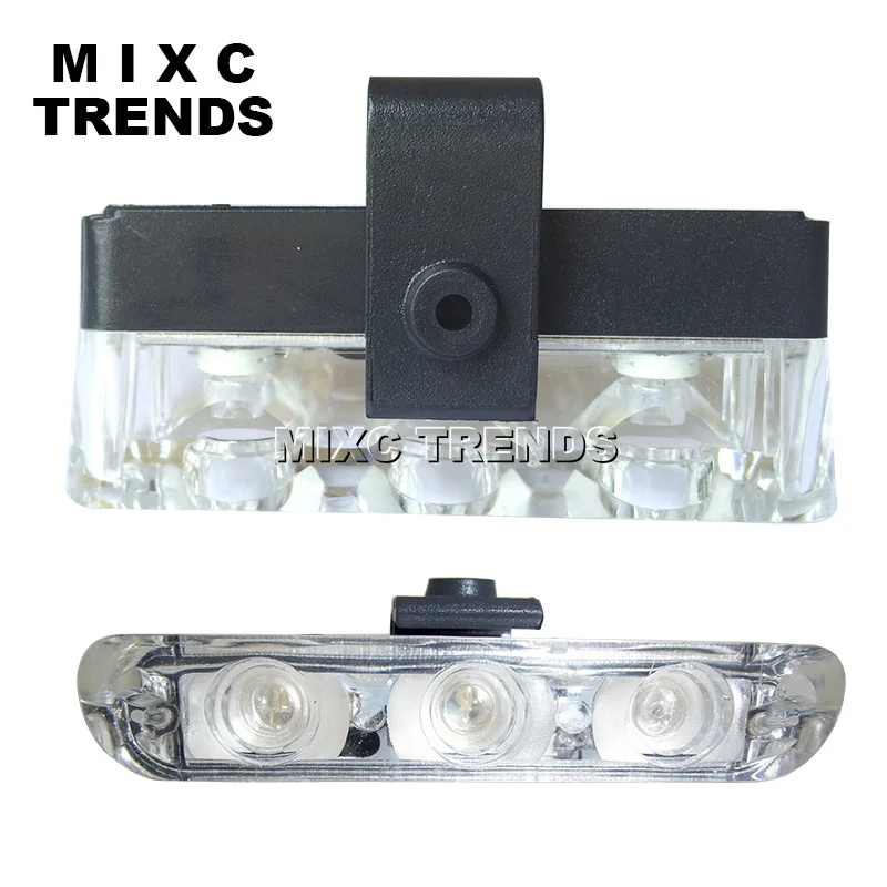 MIXCTRENDS 4 шт. 3 светодиодный дневные ходовые огни скорой помощи полиции мигалкой мерцающий светильник брусок 12В Автомобильный светодиодный Предупреждение светильник для грузовик мотоцикл лампа аварийного освещения