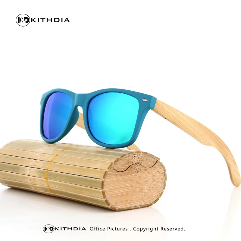 EZREAL классические деревянные солнцезащитные очки для женщин с деревянной оправой бамбуковые солнцезащитные очки в деревянной коробке UV400 защита поляризованные линзы - Цвет линз: 15