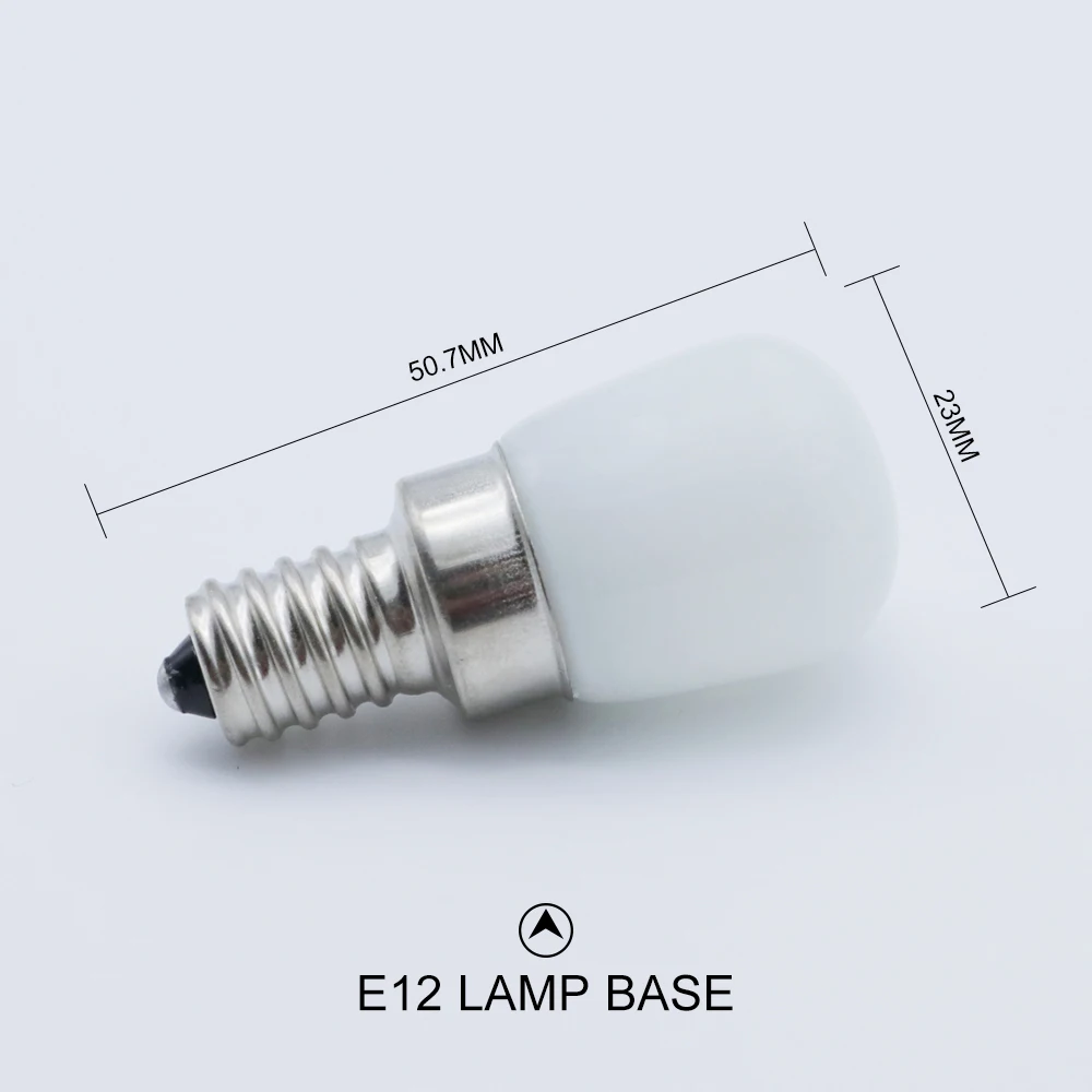 Фото Мини E14 E12 светодиодная лампочка холодильника 2W AC 220V Светодиодная лампа Мини E14 E12 светодиодная лампочка холодильника 2W AC 220V Светодиодная лампа