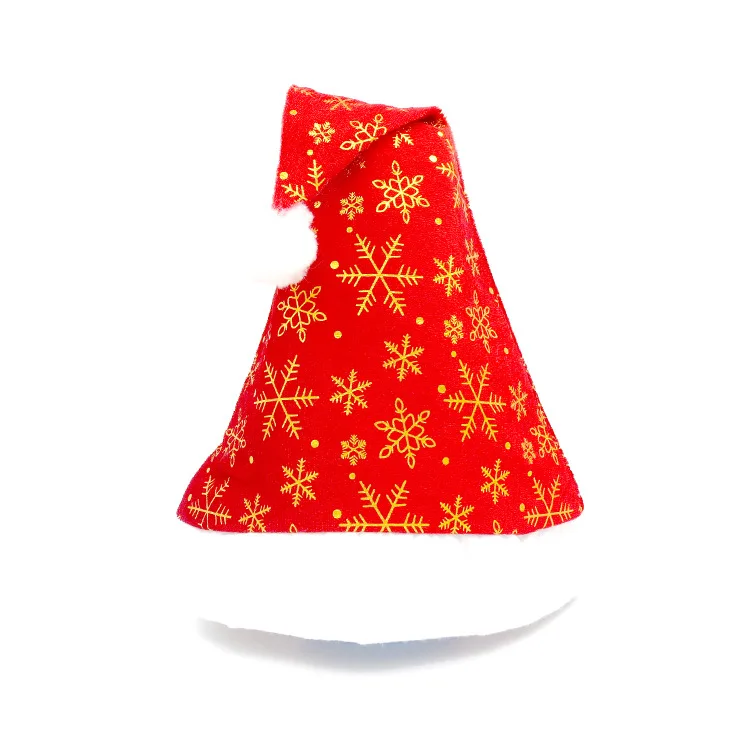 1 шт. креативная Рождественская шапка Санта Клауса золотые серебряные зимние шапки рождественские украшения Новогодние подарки набор для домашней вечеринки