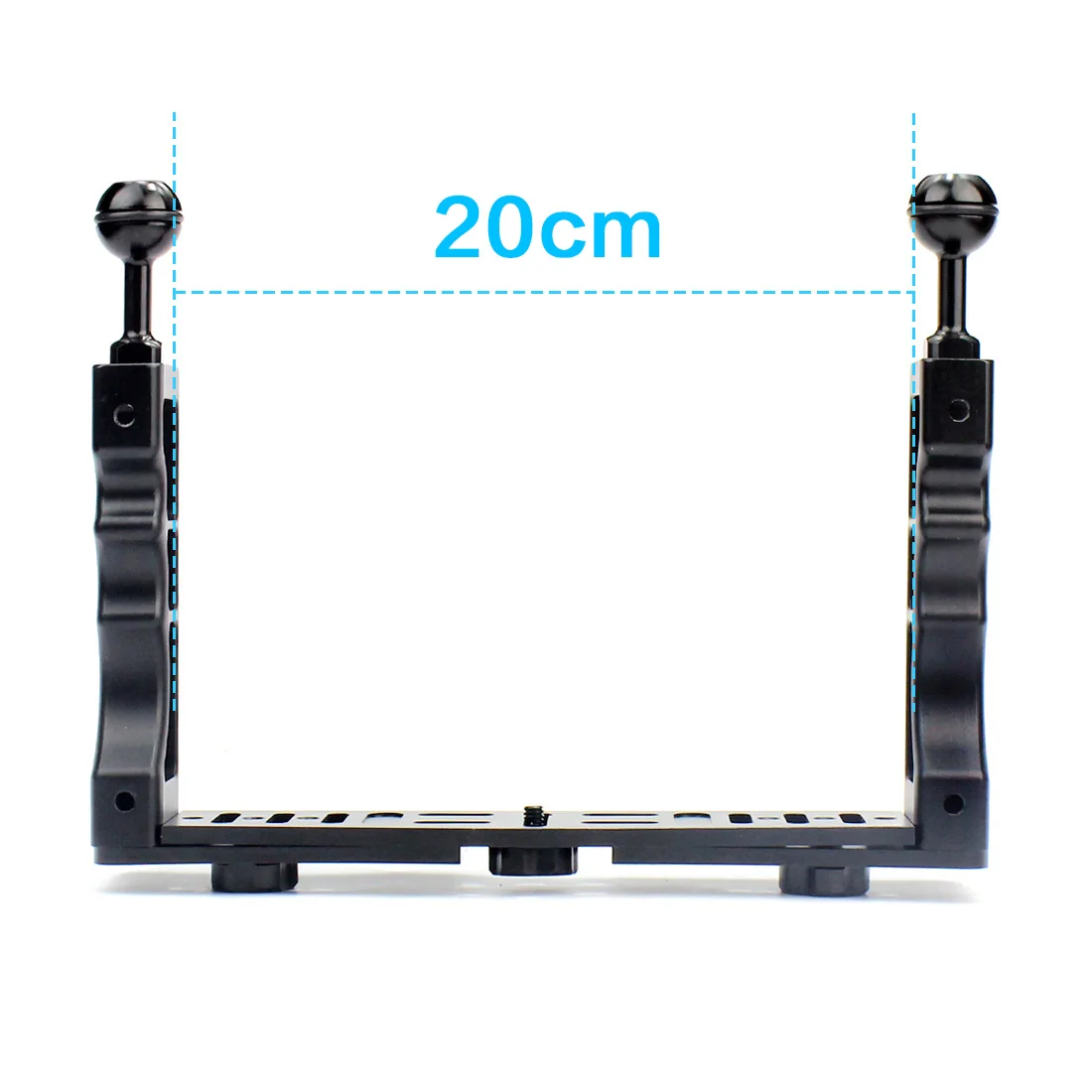 

CNC Aluminum Alloy Waterproof Shell Tray Housing Arm/ Tripod Mount Adapter for Gopro Action Camera Holder Double Grip Dive Parts