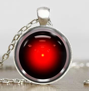 

Drama Hal 9000 2001 Space Odyssey Paragon Pendant Doctor Dr Who vintage Necklace charm chain 1pcs/lot women men fashion red ball