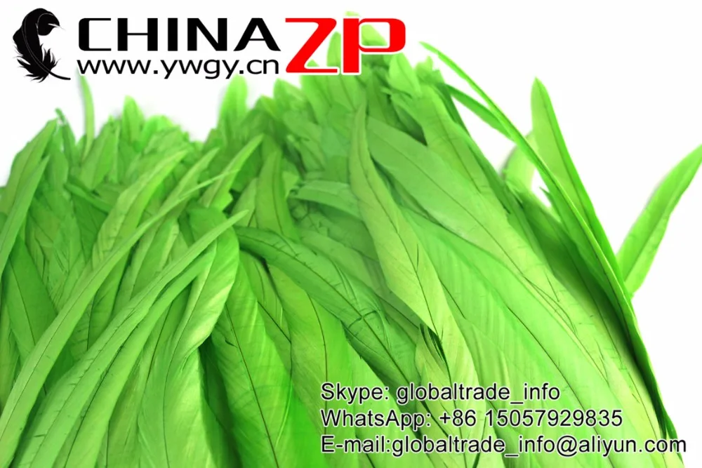 7 lime green Rooster Tail Feather Fringe Trim Wholesale (2)