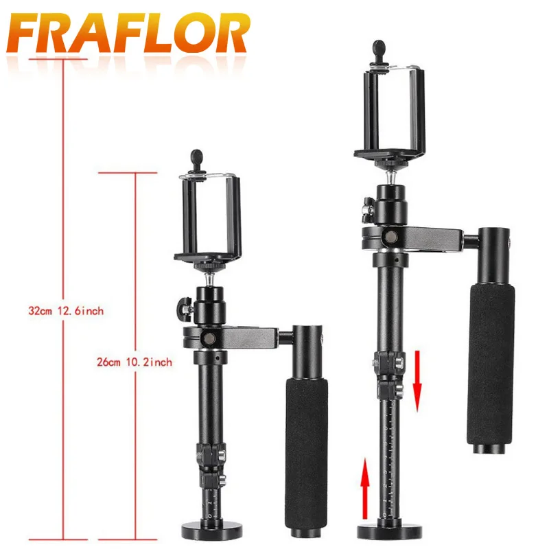 S30/S40/S60 стедикам 33 см/40 см/50 см алюминиевый ручной Стабилизатор Steadicam + сумка для