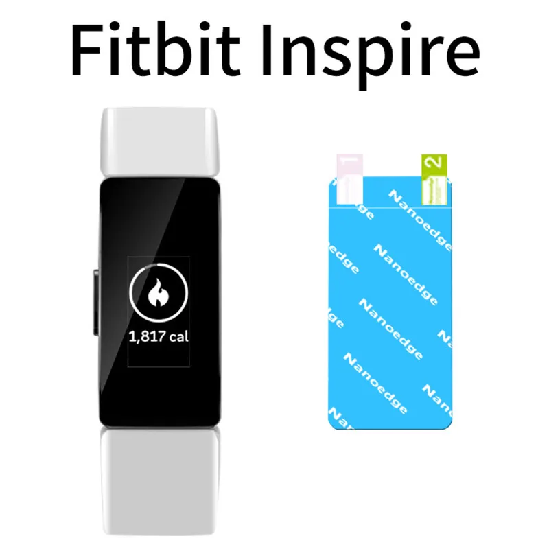6 Упак.) Высококачественный прозрачный протектор экрана ПЭТ мягкая пленка щит для Fitbit Inspire/Inspire HR Браслет Анти-царапина пленка