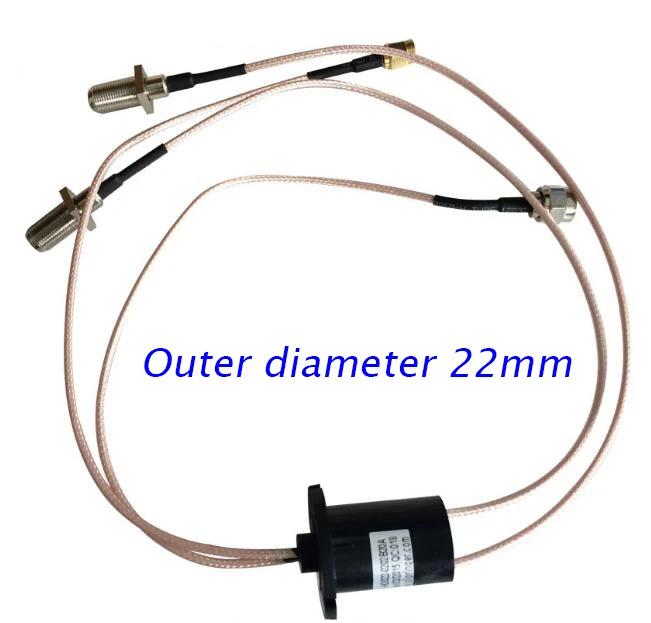 

2 Wires High Frequency SDI Slip Ring Radar/Antenna Video Signal Transmission Slip Ring Spare Parts OD 22mm