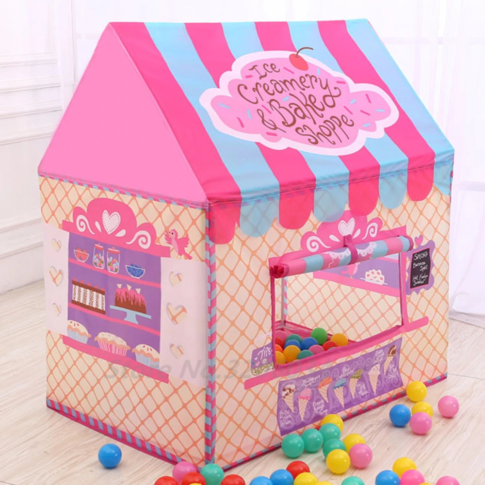 Foldable Play Tent Kids Children Boy Girl Castle Cubby Play House Bithday Christmas Gifts Outdoor Indoor Toy Tents (1)