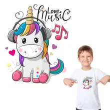 Наклейки "Единорог" для детей моющиеся яркие цветные пластыри теплоотвод Утюг на DIY Аппликация персональный аксессуар Parches