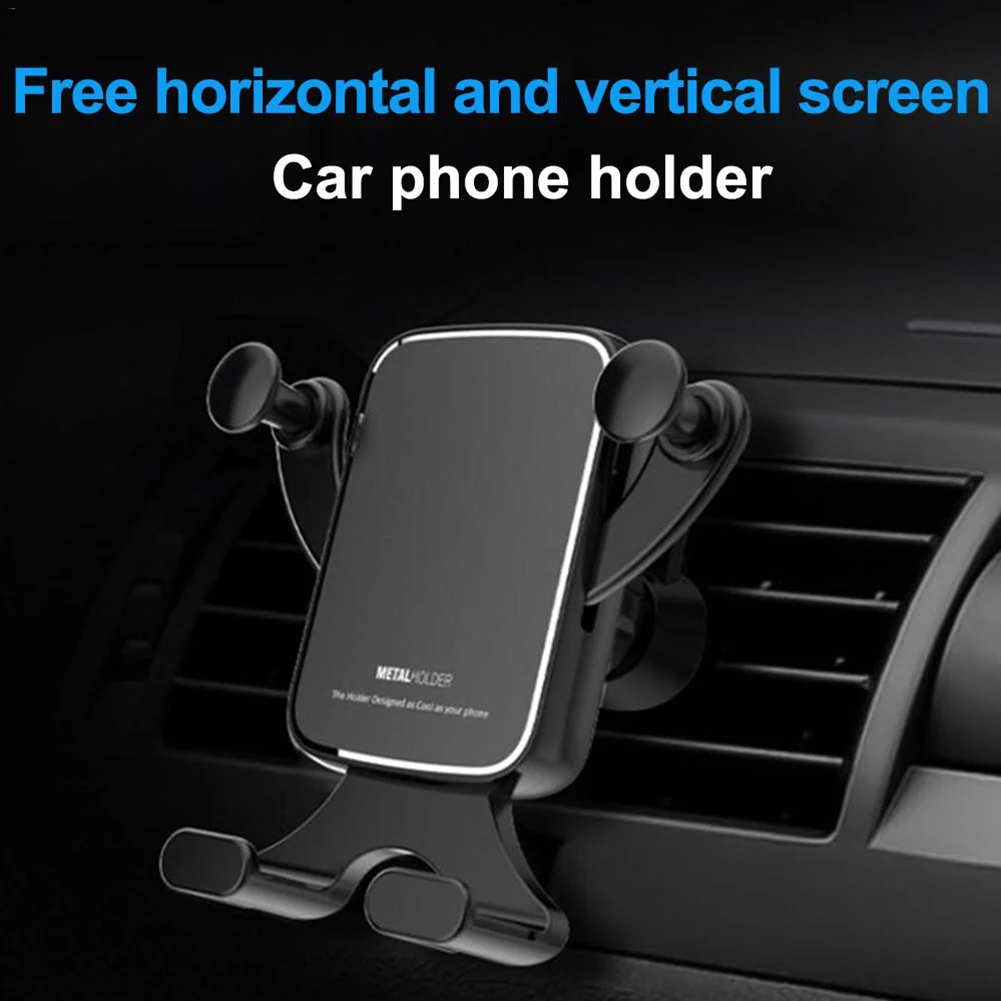 

Adjustable Clip Gravity Bracket Accessories Convenient Horizontal Vertical Easy Install Stand Universal Car Mount Phone Holder