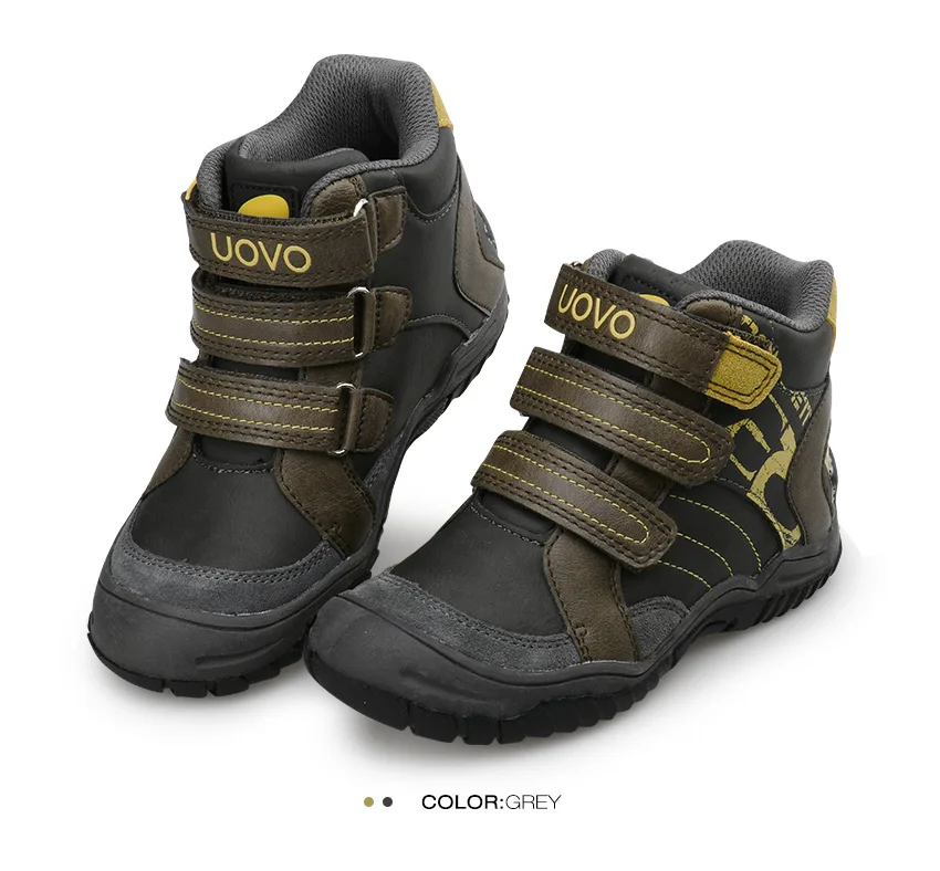 2019 UOVO Новое поступление средней длины детские мальчики спортивная обувь для улицы обувь повседневные кроссовки для мальчиков Размер 28-36 2