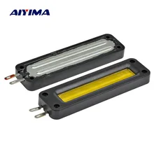 AIYIMA 2 шт. 6 Ом 10 Вт 20 Вт ленточный твитер супер мини алюминиевый пояс неодимовый ВЧ 40 кГц 86 дБ твитер DIY 83 мм* 23 мм