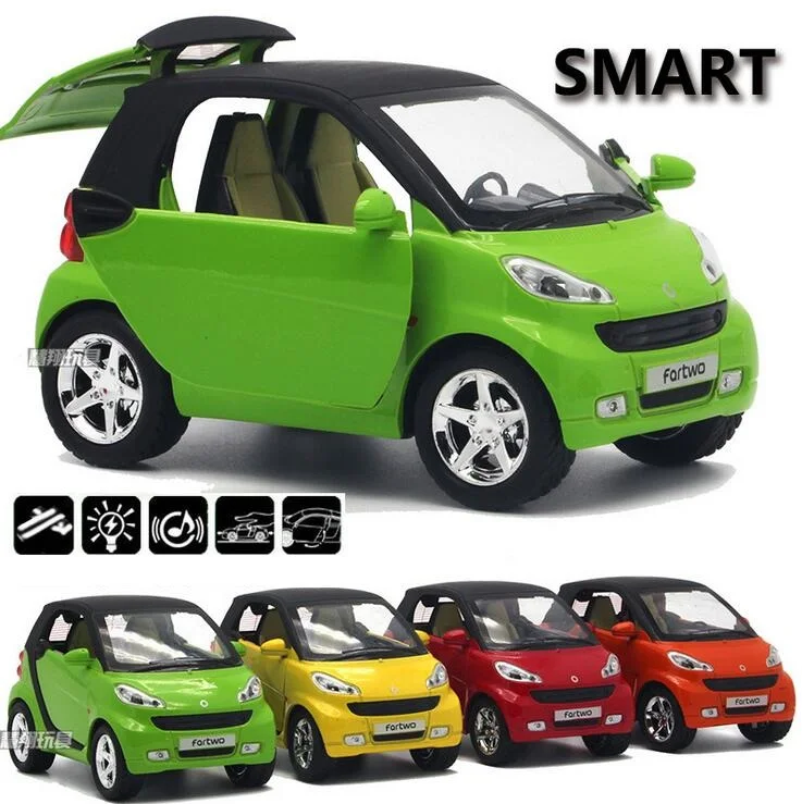 New Smart Fortwo Pull Back Car Model 1 32 Original Alloy Car