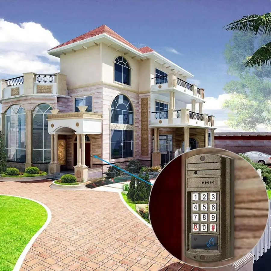

mirilla digital 100-240V 7inch HD Screen Wired Doorbell Waterproof Video Intercom Door Bell smart doorbell