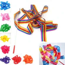 10 шт. 2 м 4 М лента для гимнастики и танцев художественная цветная лента для гимнастики и балета