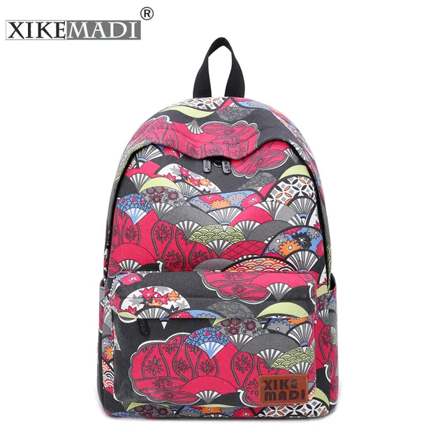 Original 2017 Escolares Diseño Lona Mochila Mujeres de Las de Bolsas HRFBwqR