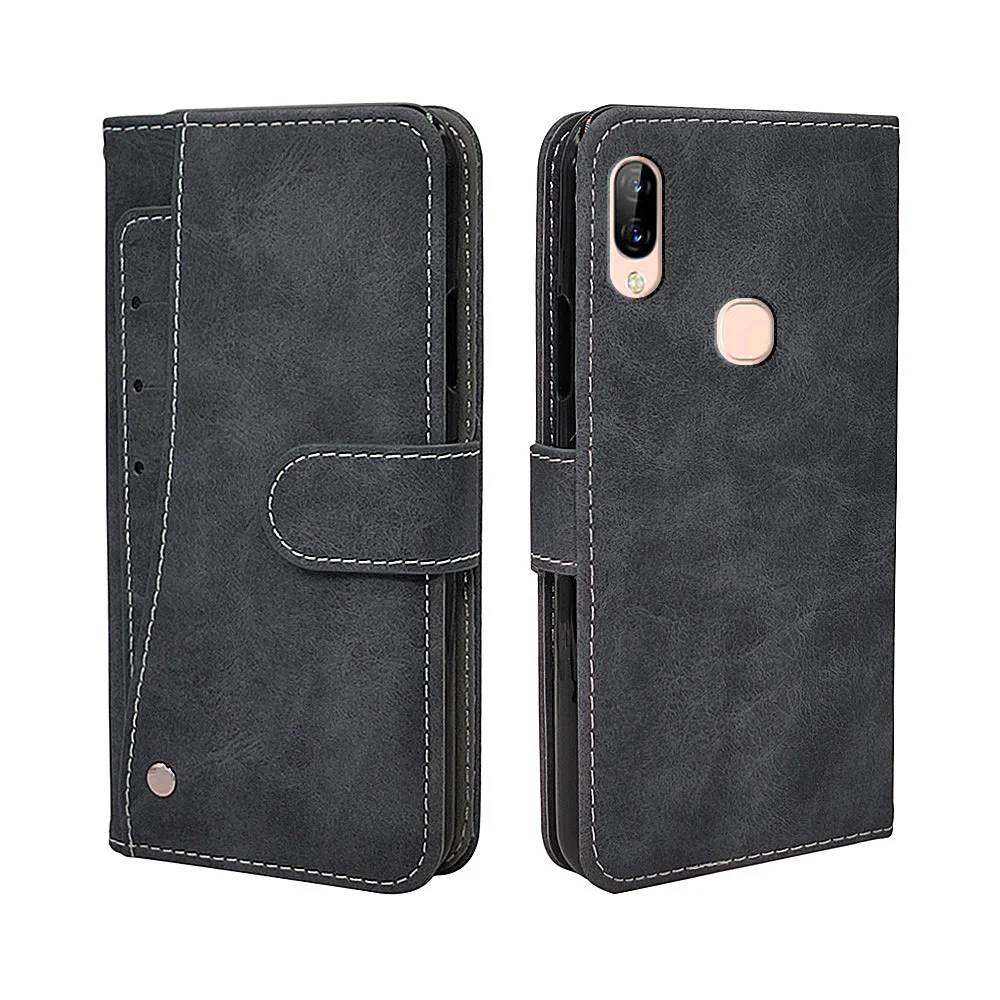 

Flip Leather Wallet Case For Lenovo S5 Pro K8 Note A Plus A1010 Case Vintage Business TPU Silicone Cover with Card Slots