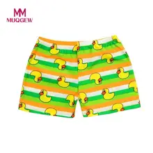 MUQGEW/летние штаны детские Стрейчевые Пляжные штаны шорты с мультяшным принтом для мальчиков полиэстер, активный стиль, Тип рисунка