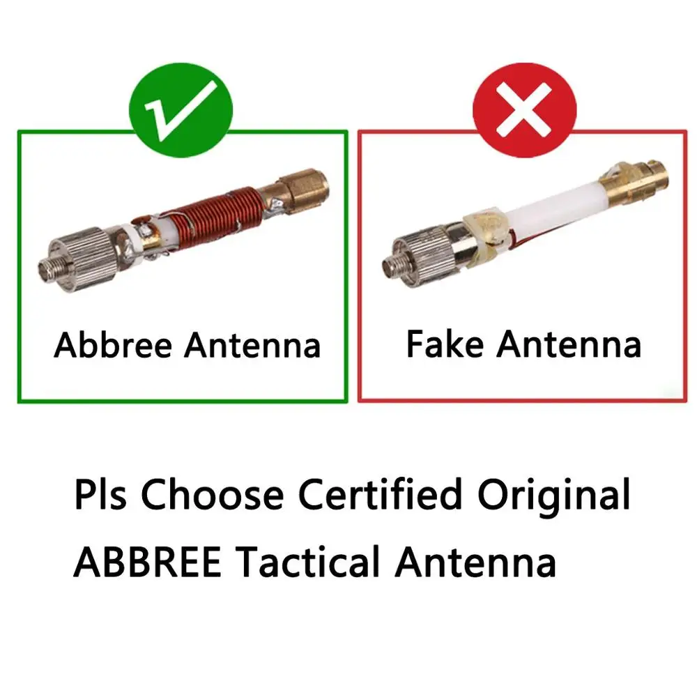 108 см/42,5 дюйма Abbree тактическая/Складная Двухдиапазонная 144/430 МГц SMA-M антенна для YAESU VERTAX TYT Wouxun рация