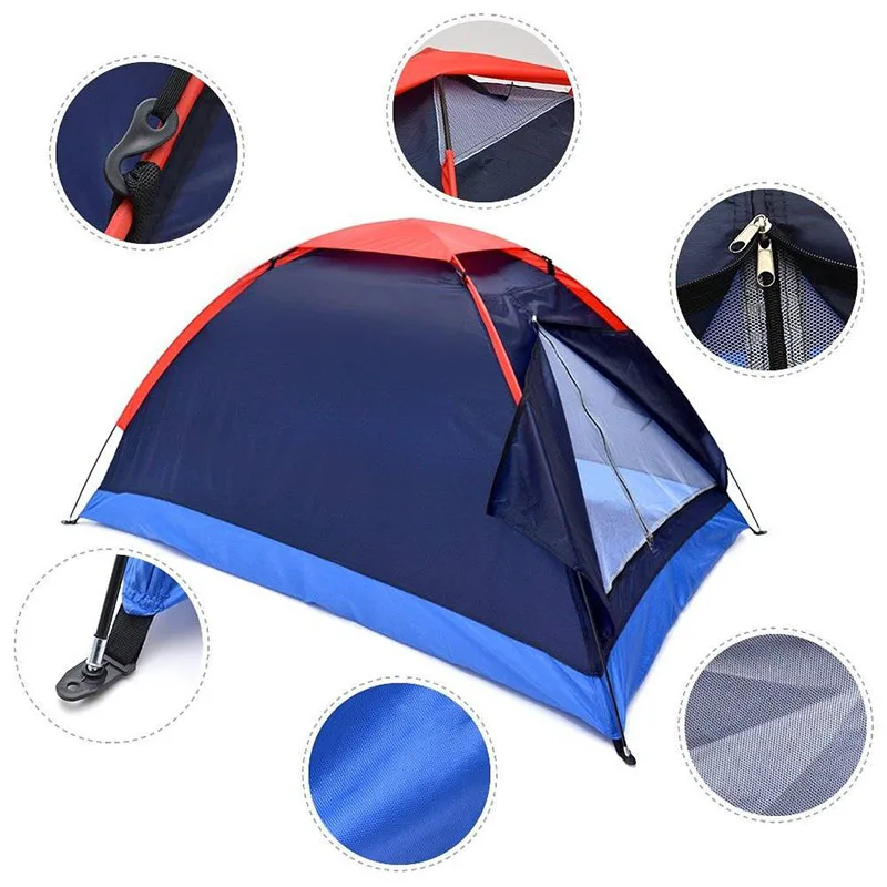 

Automatic Camping Tent 2 Persons Beach Tent Hiking Travel UV Protection Shelter Outdoor Tent Instant Pop-up Summer Tent