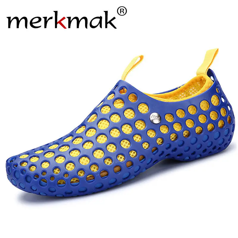 Merkmak/ г.; Мужская обувь; летние сандалии; дышащая мягкая обувь на плоской подошве; обувь для вождения; ажурная обувь; chaussure homme; обувь для отдыха и свиданий