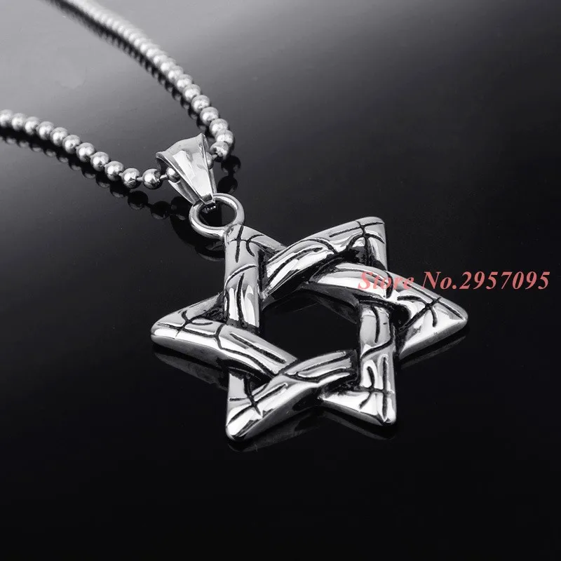 David Star Necklaces & Pendants Silver Color Stainless Steel Necklace