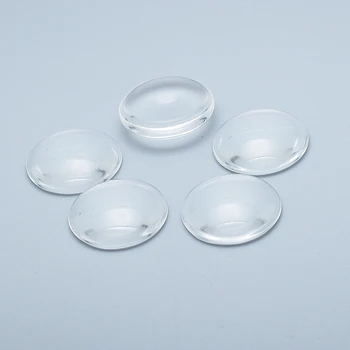 

20mm Round Clear Glass Cabochons for Jewelry Making Pendant Glass Cabochon Settings 50pcs/lot C0409