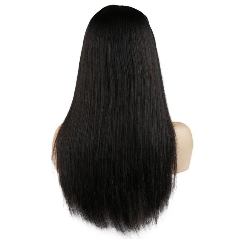 Hot Beauty Hair Lace Front Human Hair Wigs Straight Brown Highlight Fringe Ear to Ear 413 Lace Wig For Black Women 10-30 Inch  (5)