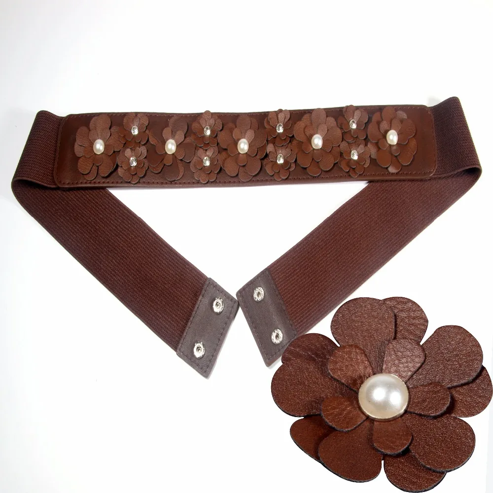 Belts Women Good Quality Faux Leather Black Red Wide Newest Luxury