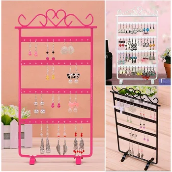 

Jewelry Display Stand Holder Earring Display Stand Jewelry Iron Wall Frame Necklace Holder Accessories Base Storage Dropshipping