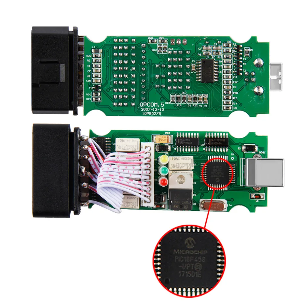 Авто OBD2 OP-COM V1.70 OPCOM для Opel автомобильный диагностический сканер с реальным PIC18f458 для Opel OP COM диагностический инструмент флэш-прошивка