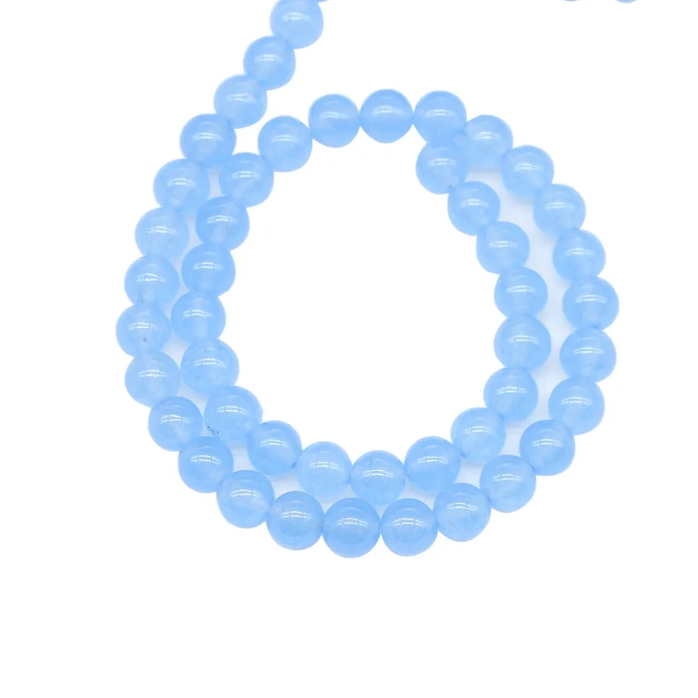 1 нитка/лот 4 6 8 10 12 мм Гладкий Амазонит цвет синий кварц Кристалл Камень круглые свободные бусины разделитель бисера DIY ожерелье браслет