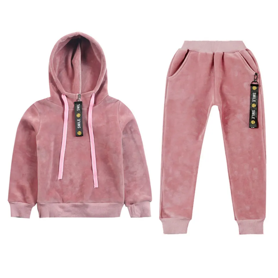 

Baby Girls Clothes 2019 Spring Autumn Solid Color Leisure Long Sleeved Coats + Warm Pants Newborn Baby Girl Clothes Suits