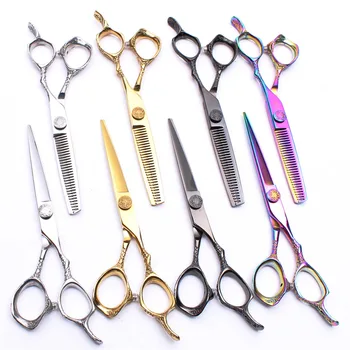 

5.5" 16cm JP 440C Customized Logo Haircut Scissors Hairdresser's Set Thinning Scissors Cutting Shears Salon Hair Scissors C9001